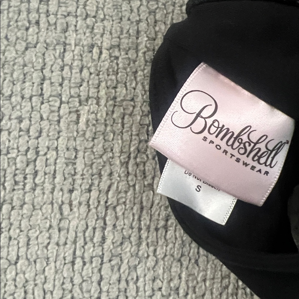 Bombshell Black Mesh Sports Bra - Picture 4 of 5